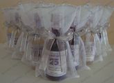50 mini vinhos 50 ml personalizados para casamento