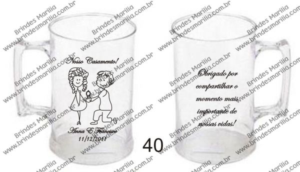 100 Canecas Acrilicas 400 ml - Personalização 1 cor